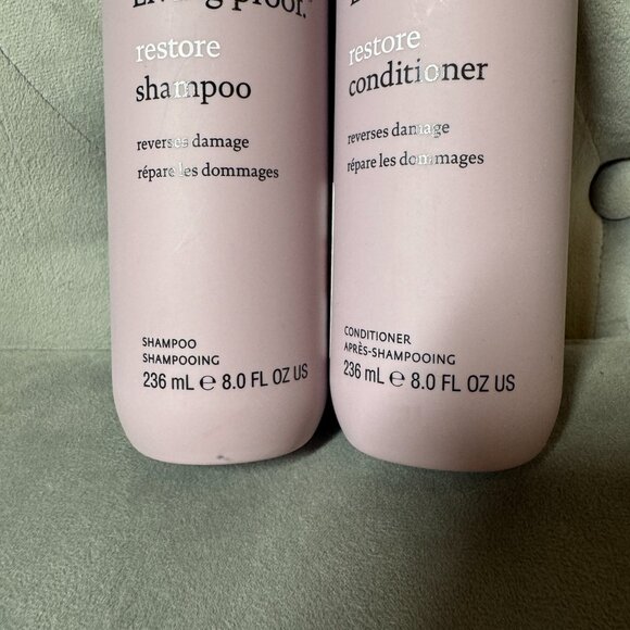 Living Proof Restore Shampoo & Conditioner Duo Set of 2 NEW - Picture 3 of 8